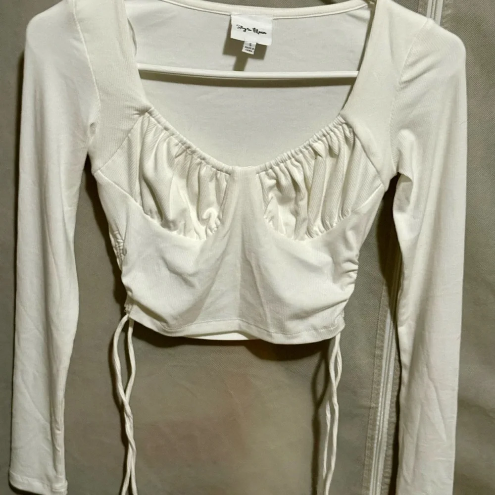 White Ruched Two-Piece Set - Picture 6 of 8
